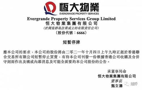 刚刚 恒大发布重要公告